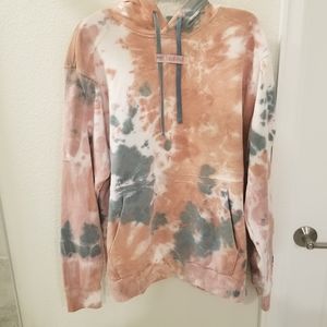 Nike Sportswear Club Men's French Terry Pullover Hoodie Size Large Tie Dye NWT